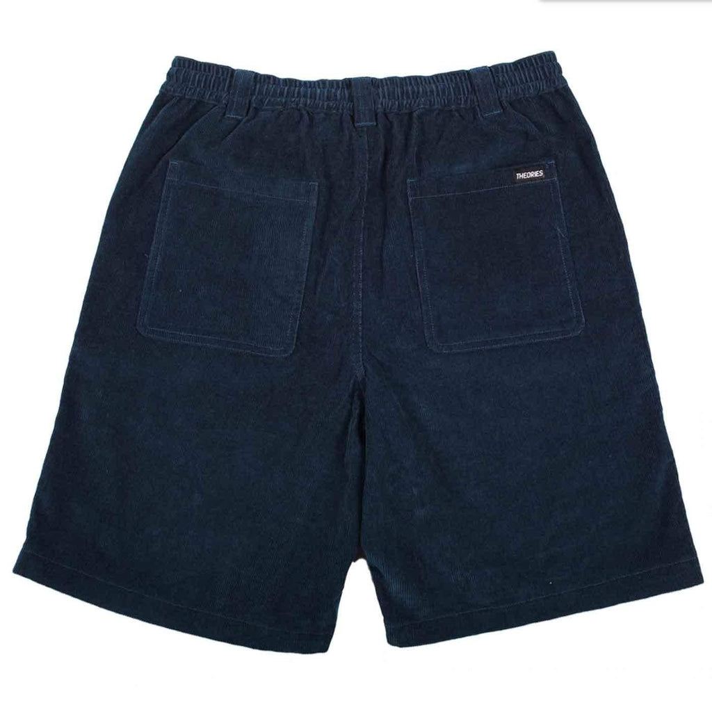 Theories Stamp Lounge Corduroy Shorts Navy  Theories   