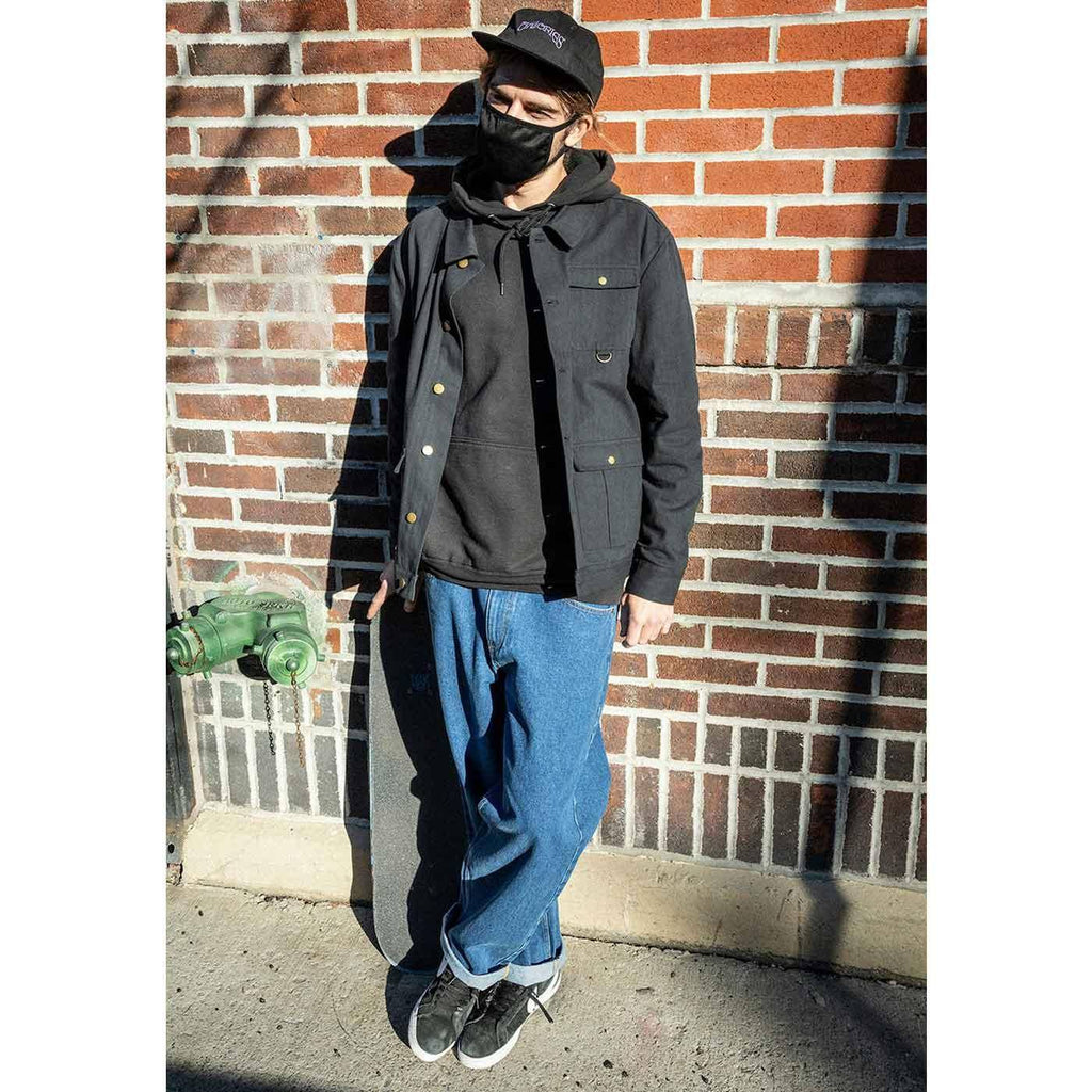 Theories Herringbone Hunting Jacket Black  Theories   