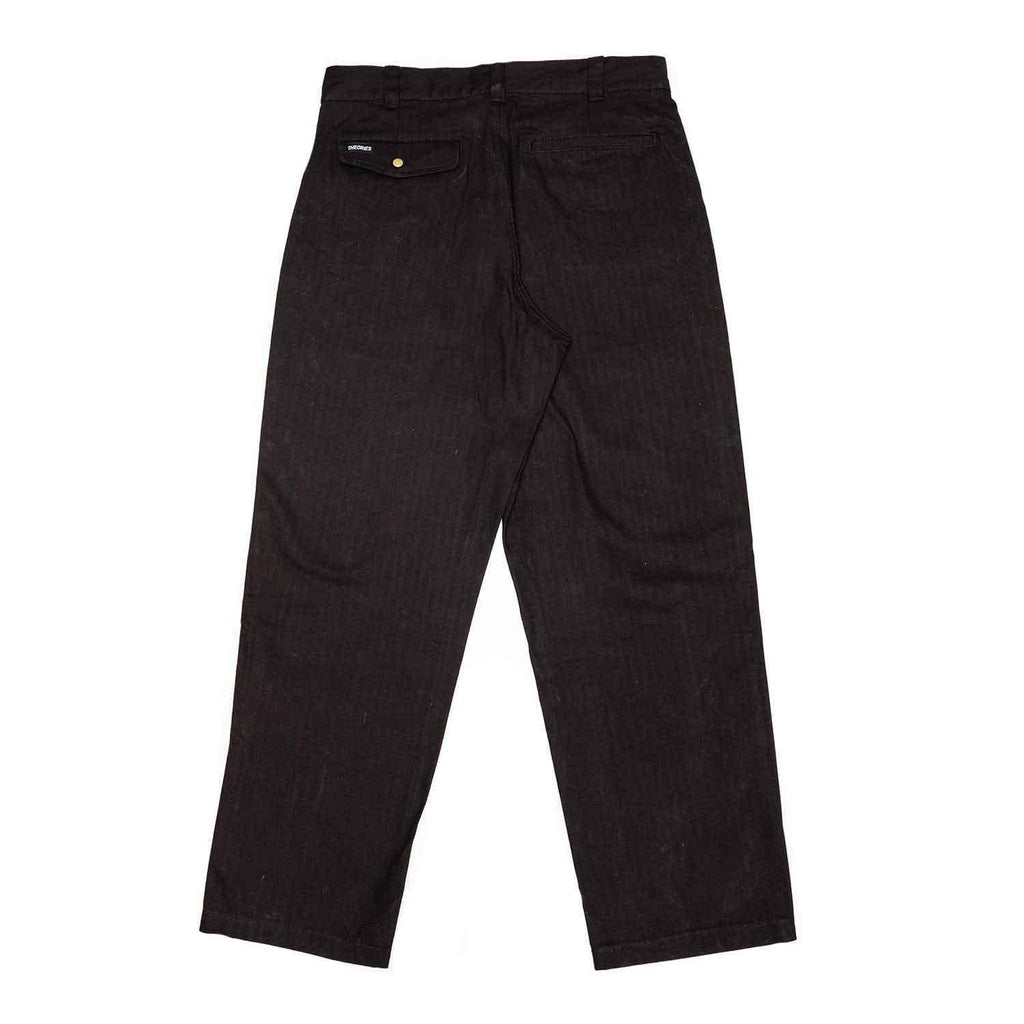 Theories Herringbone Hunting Trousers Black  Theories   