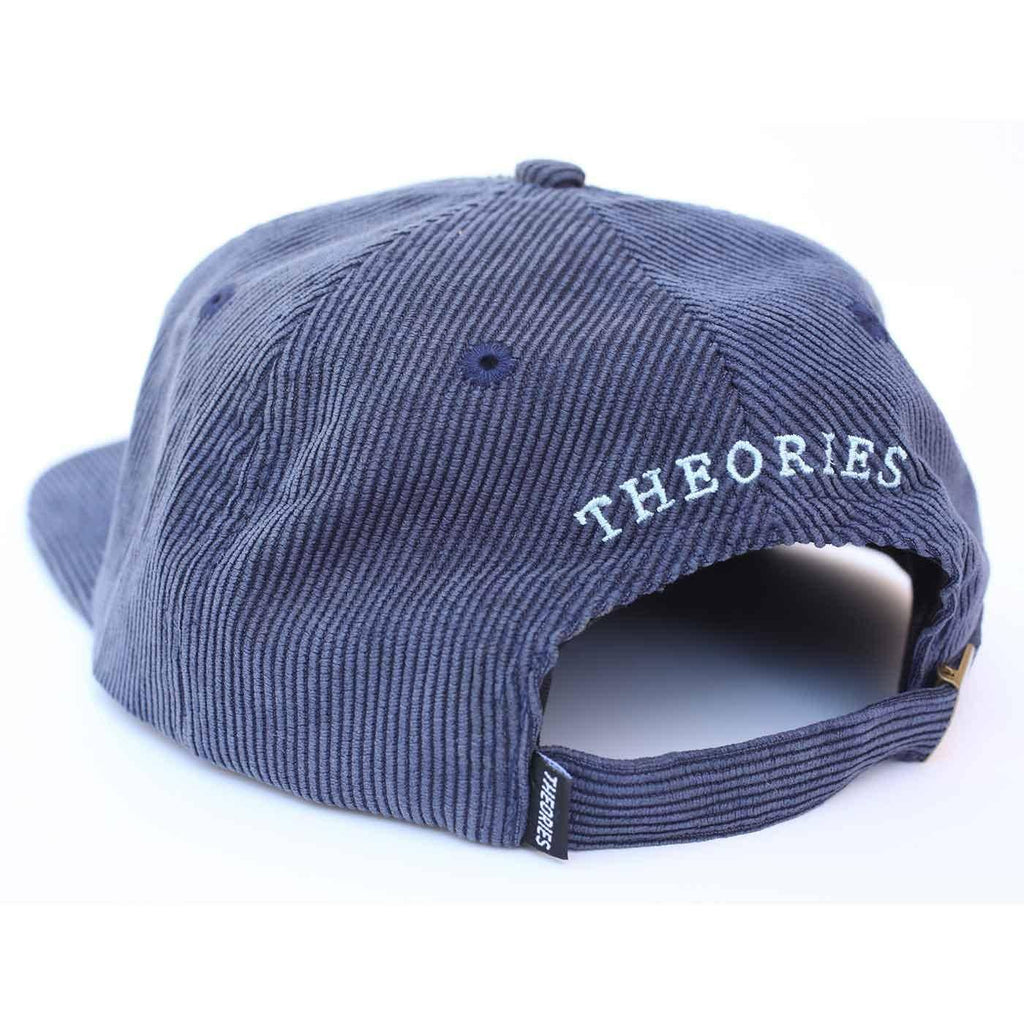 Theories Lantern Corduroy Strap Back Cap Navy  Theories   