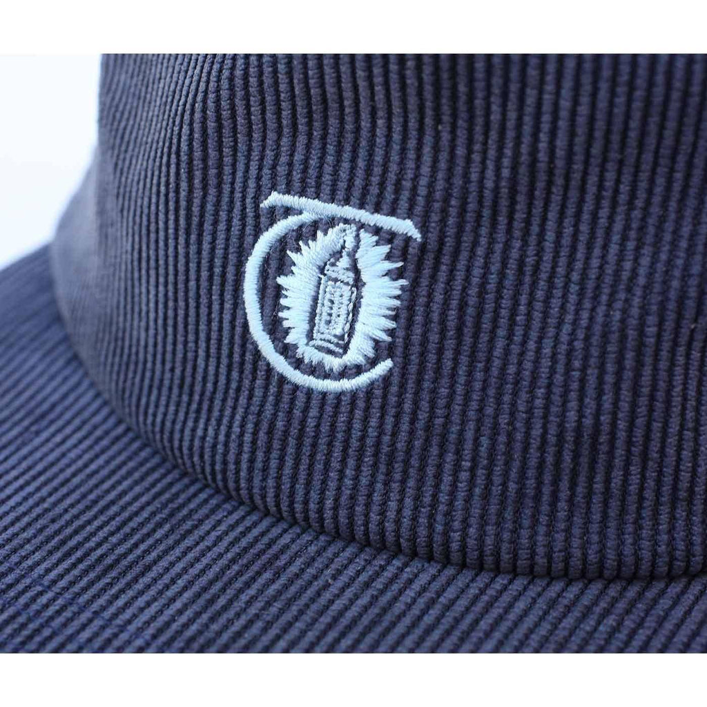 Theories Lantern Corduroy Strap Back Cap Navy  Theories   