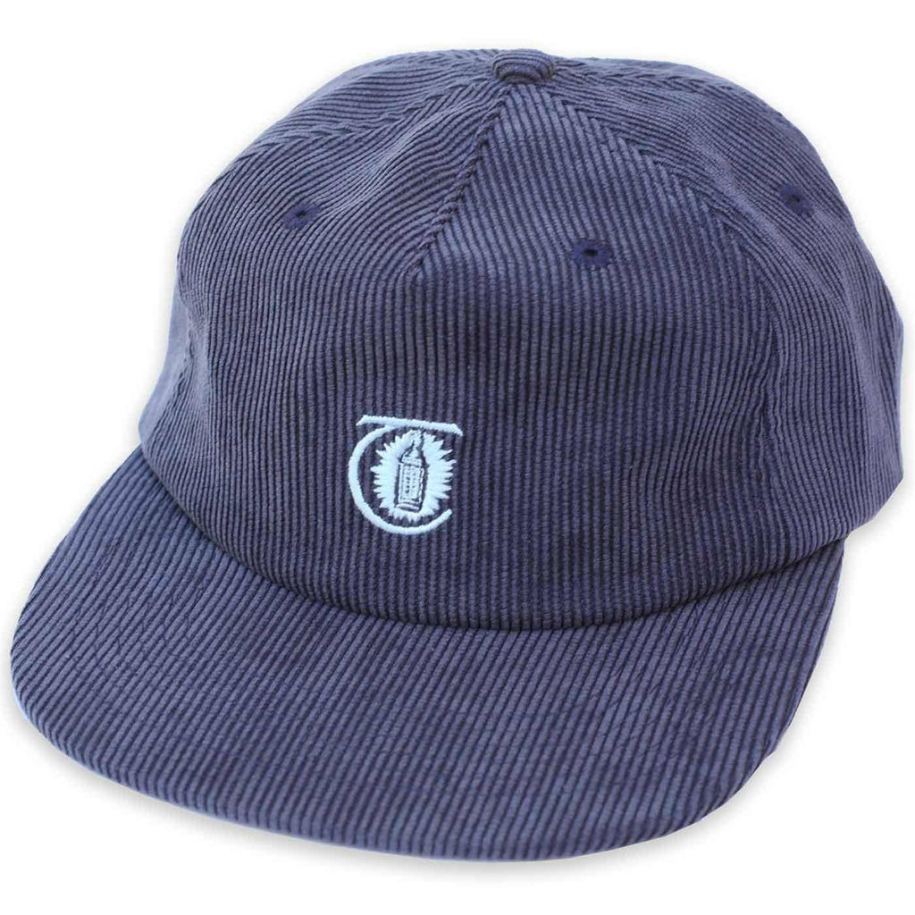 Theories Lantern Corduroy Strap Back Cap Navy  Theories   