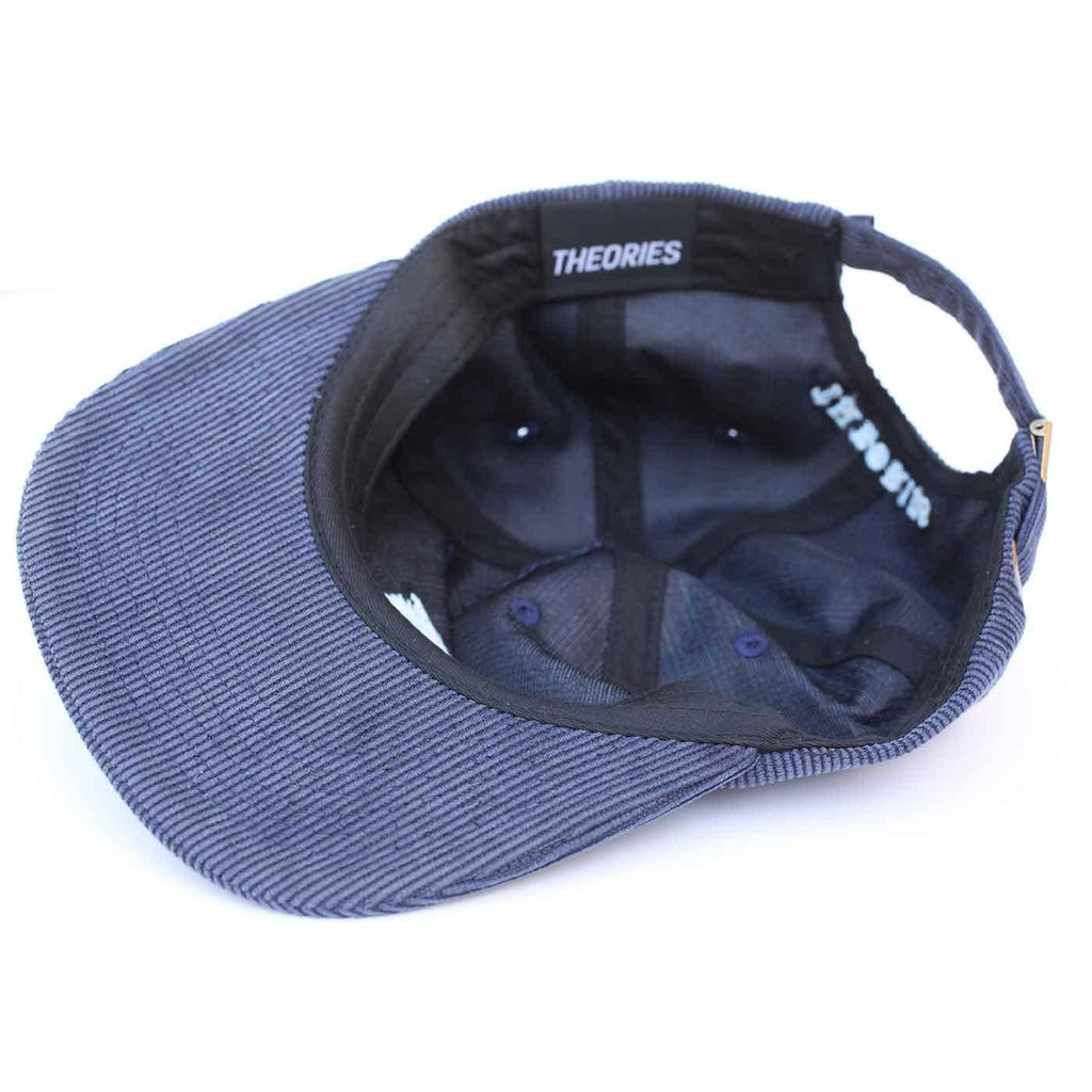 Theories Lantern Corduroy Strap Back Cap Navy  Theories   