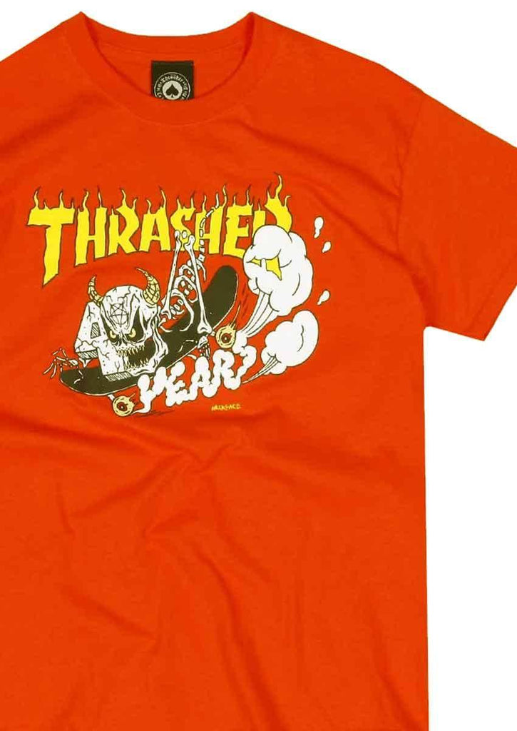 Thrasher Neckface 40 Year T-Shirt Orange  Thrasher   