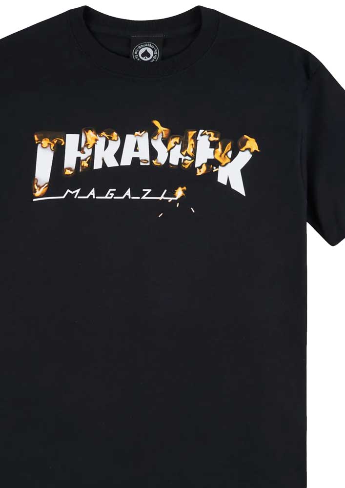 Thrasher Intro Burner T-Shirt Black  Thrasher   