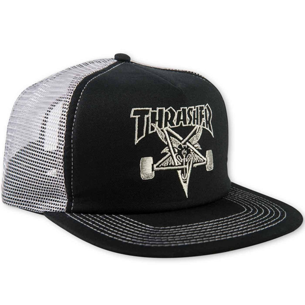 Thrasher Skategoat Mesh Cap Black Grey  Thrasher   