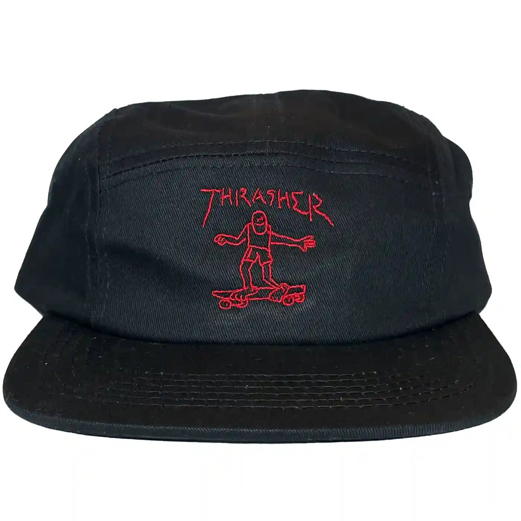 Thrasher - Thrasher Gonz Logo 5 - Panel Cap Black Red