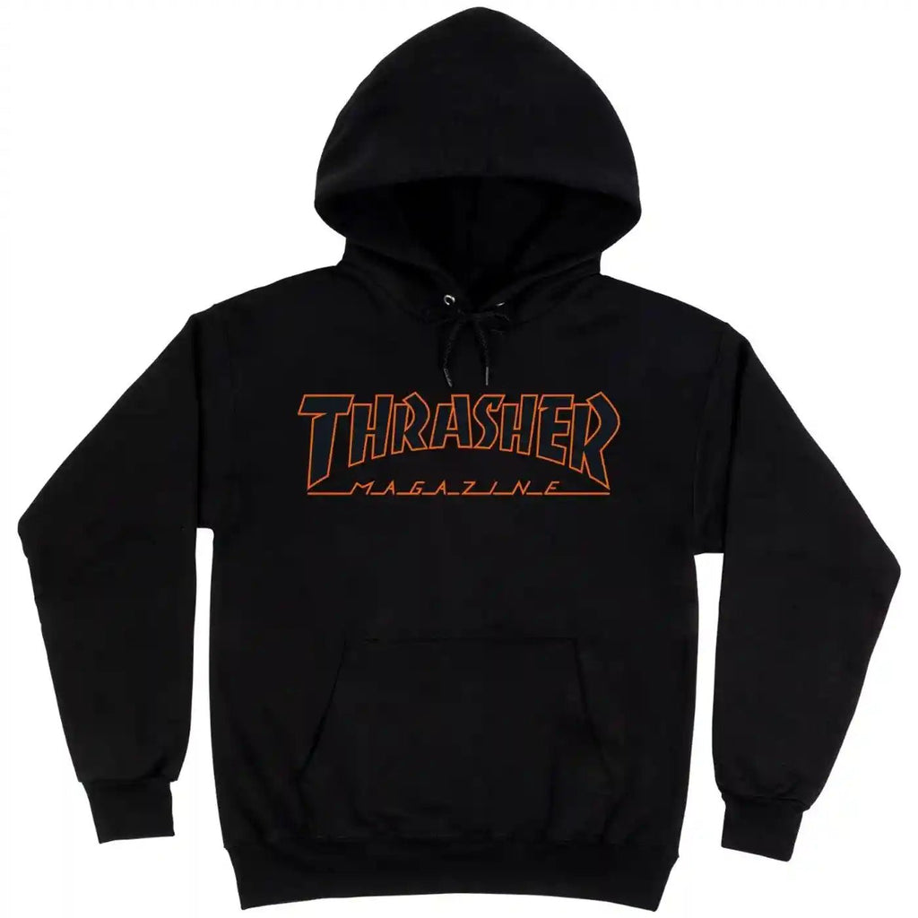 Thrasher - Thrasher Outline Hoodie Black Orange