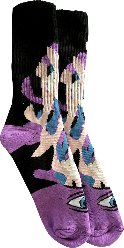 Toy Machine Sect Barf Socks Purple  Toy Machine   