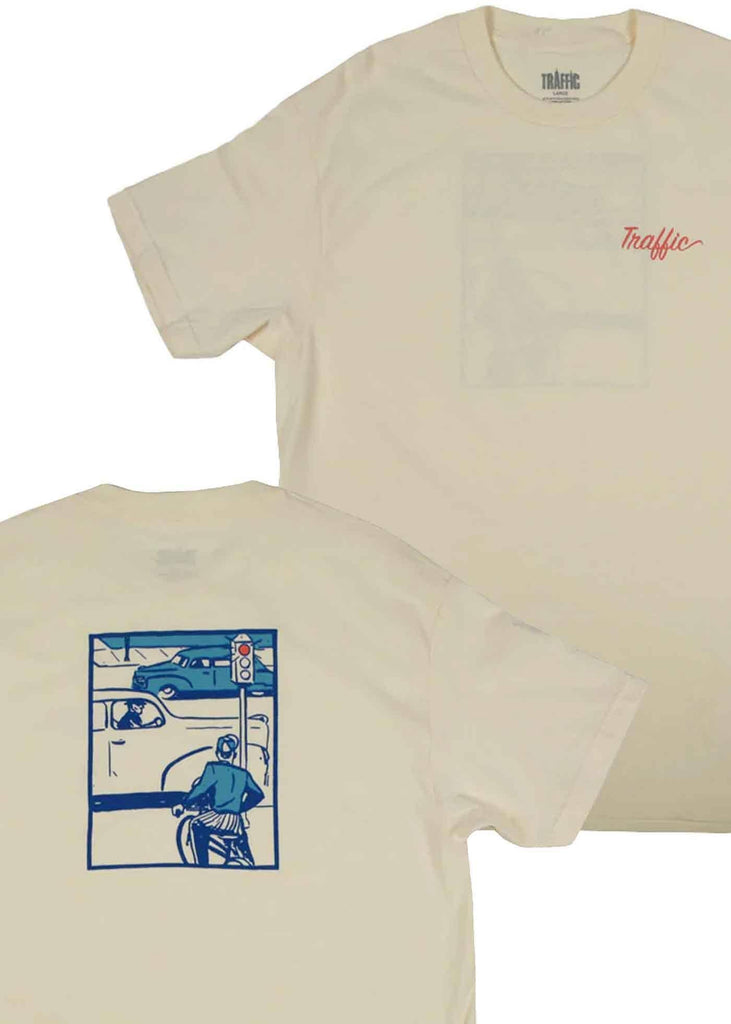 Traffic Look Left T-Shirt Creme  Traffic   