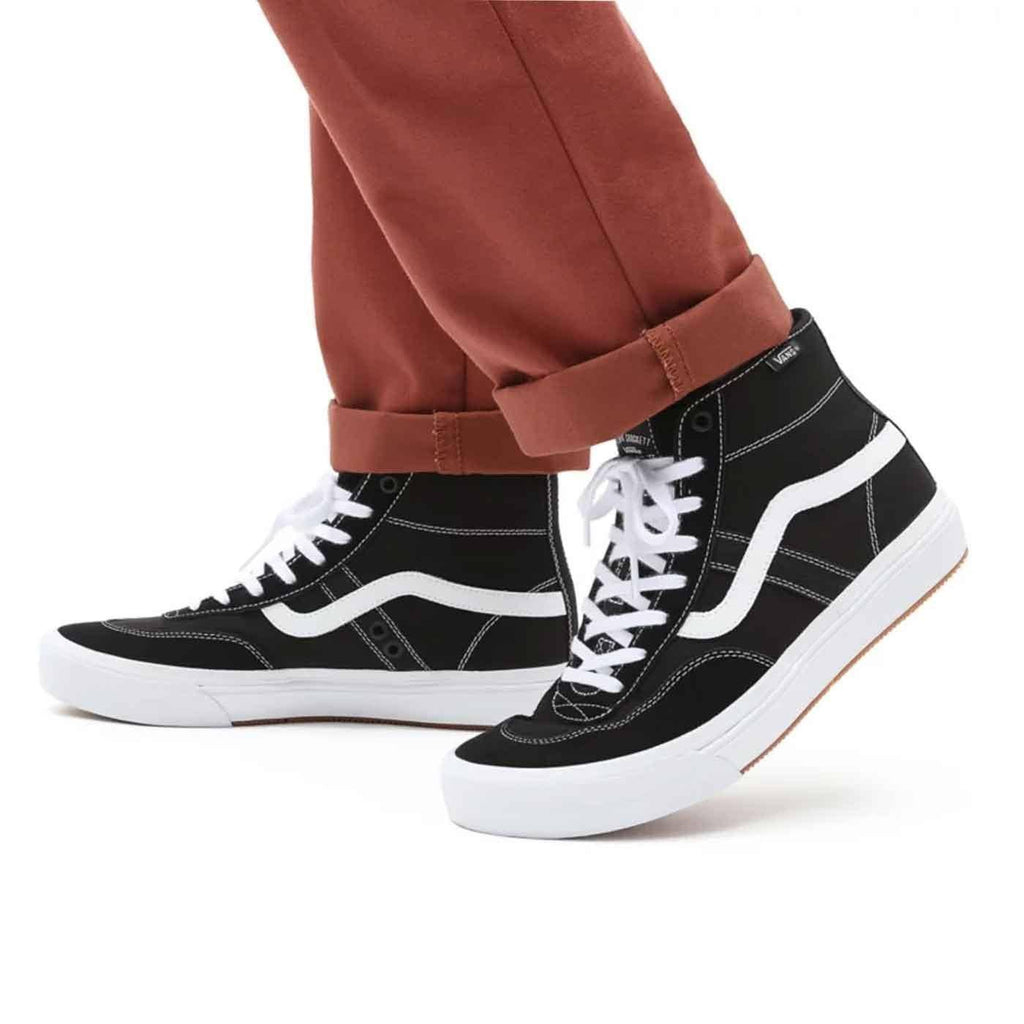 Vans Skate Crockett High Skateschuh Black White  Vans   