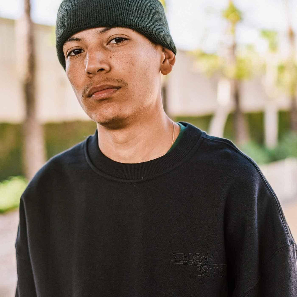 Volcom Louie Lopez Crewneck Sweatshirt Black  Volcom   