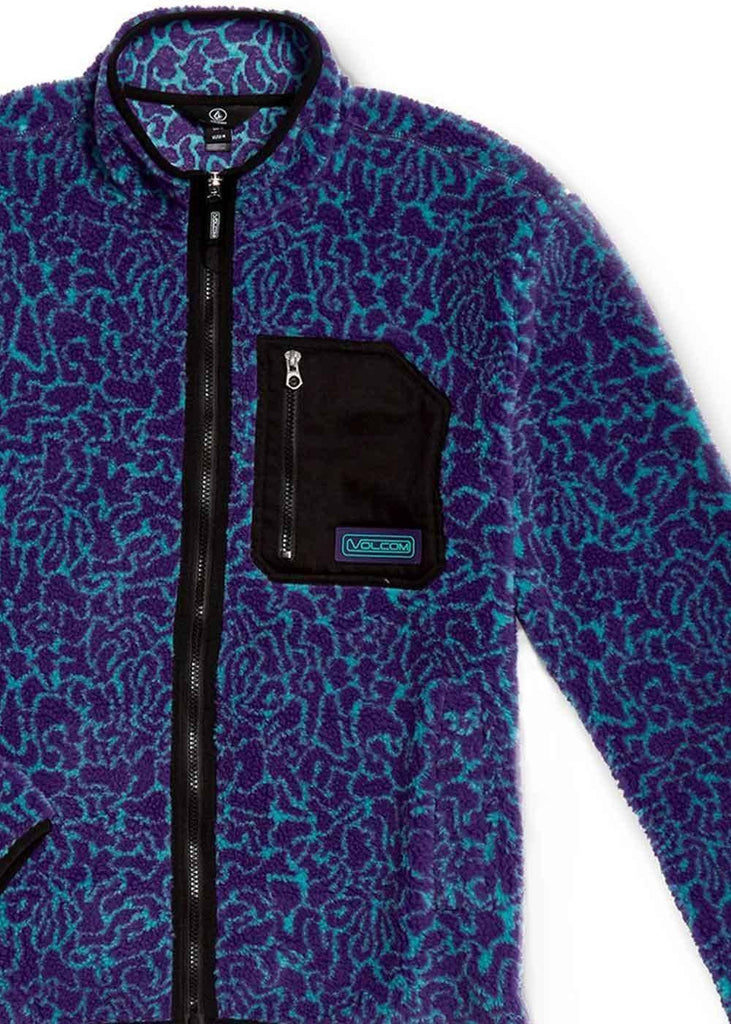 Volcom Muzzer Fuzzar Polar Fleece Print  Volcom   