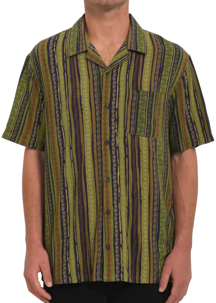 Volcom Skate Vitals Simon Bannerot Shirt Dark Khaki Handelsware Volcom   