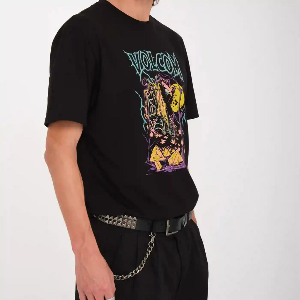 Volcom V-Ent Studded Leather Belt Black Handelsware Volcom   