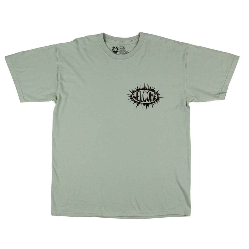 Welcome Beldam Garment Dyed T-Shirt Sage  Welcome   