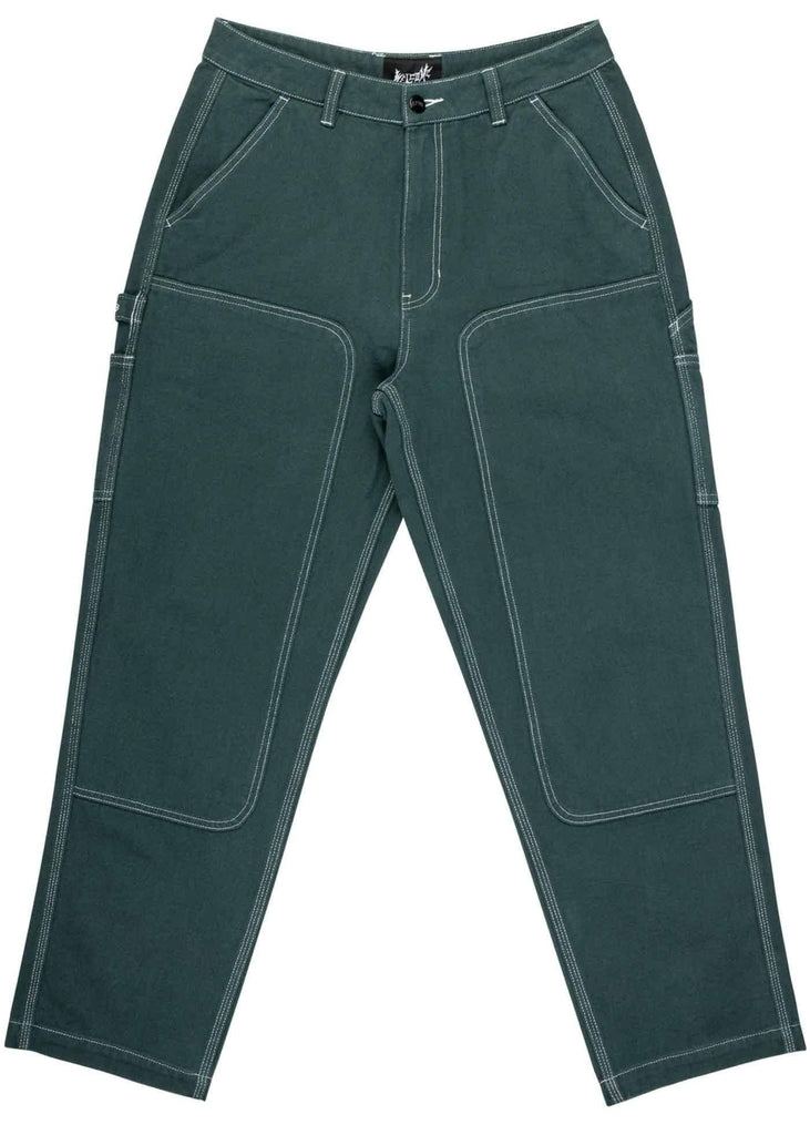 Welcome Brace Double Knee Carpenter Work Pants Spruce  Welcome   