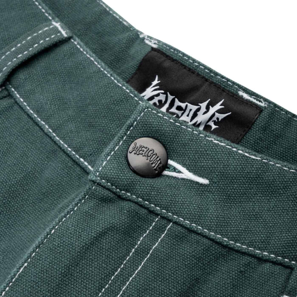 Welcome Brace Double Knee Carpenter Work Pants Spruce  Welcome   