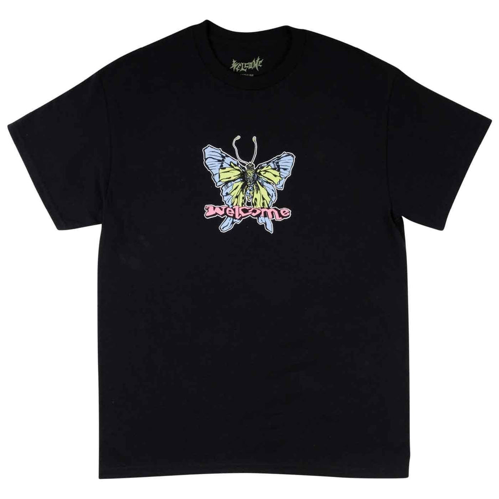 Welcome Butterfly T-Shirt Black  Welcome   