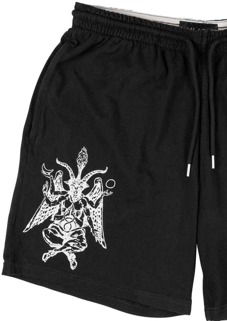 Welcome Excess Garment Dyed Elastic Short Black  Welcome   