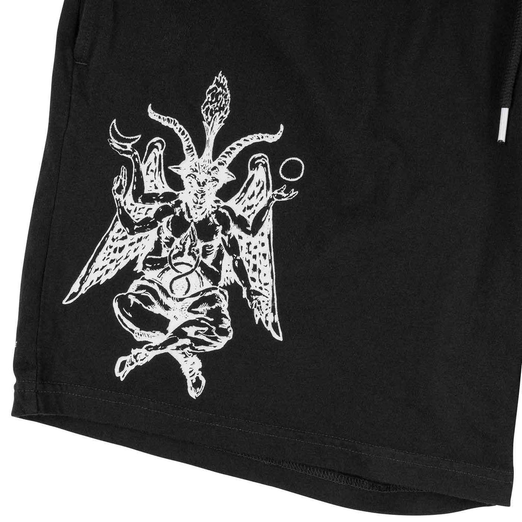 Welcome Excess Garment Dyed Elastic Short Black  Welcome   