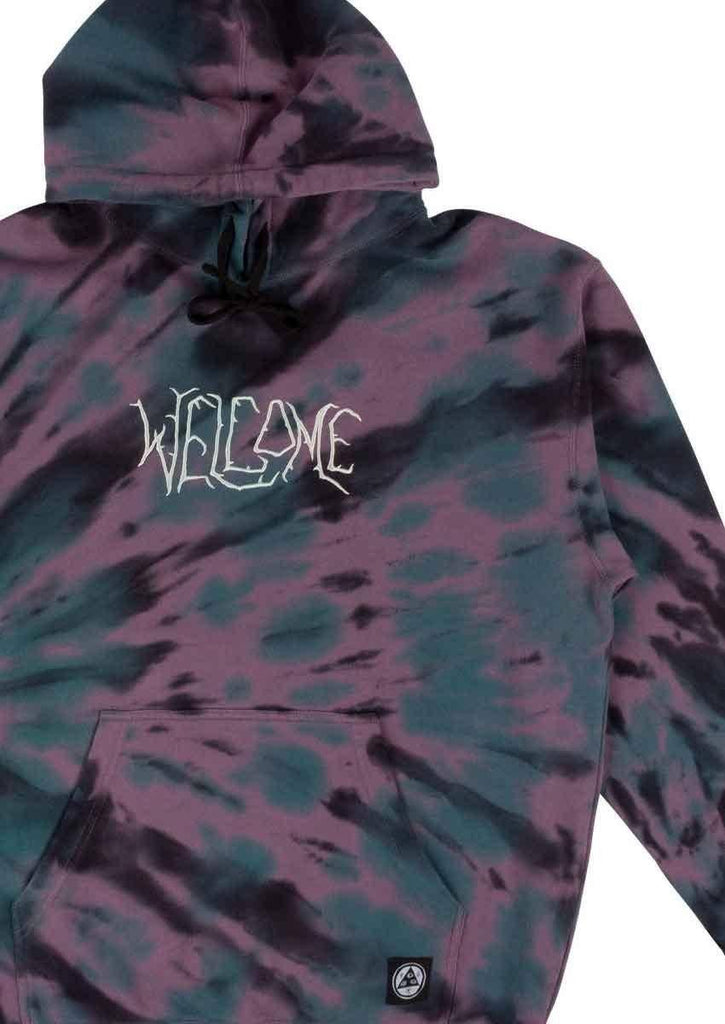 Welcome Exner Tie Dye Hooded Sweatshirt Moonscape Atlantic  Welcome   