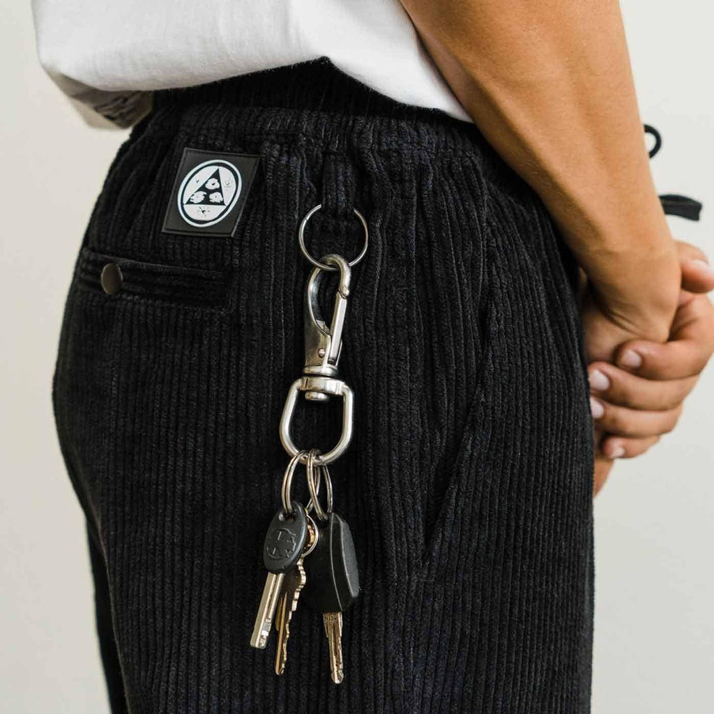 Welcome Hydra Elastic Waist Cord Pants Black  Welcome   