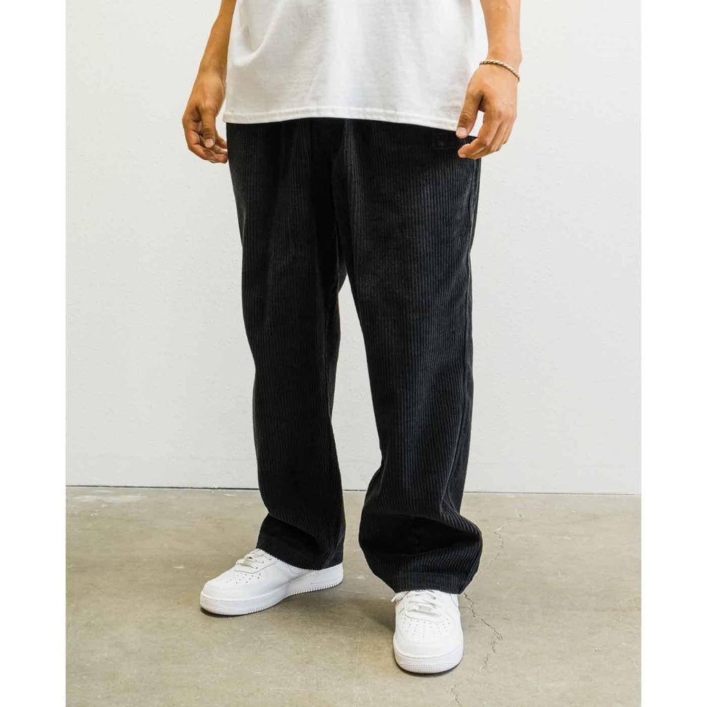 Welcome Hydra Elastic Waist Cord Pants Black  Welcome   