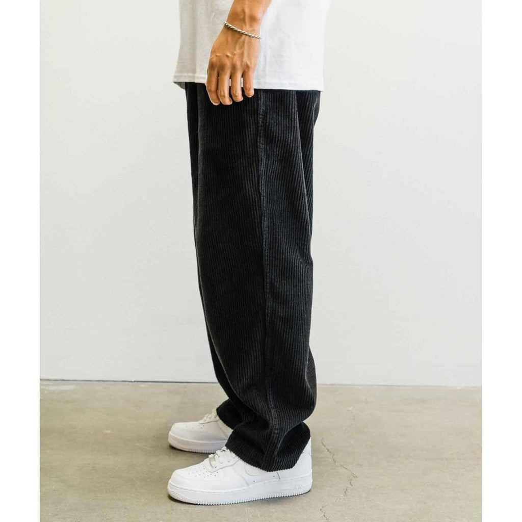 Welcome Hydra Elastic Waist Cord Pants Black  Welcome   