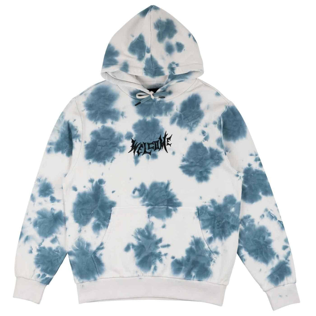 Welcome Ink Blot Tie Dye Hoodie Bone Mist  Welcome   