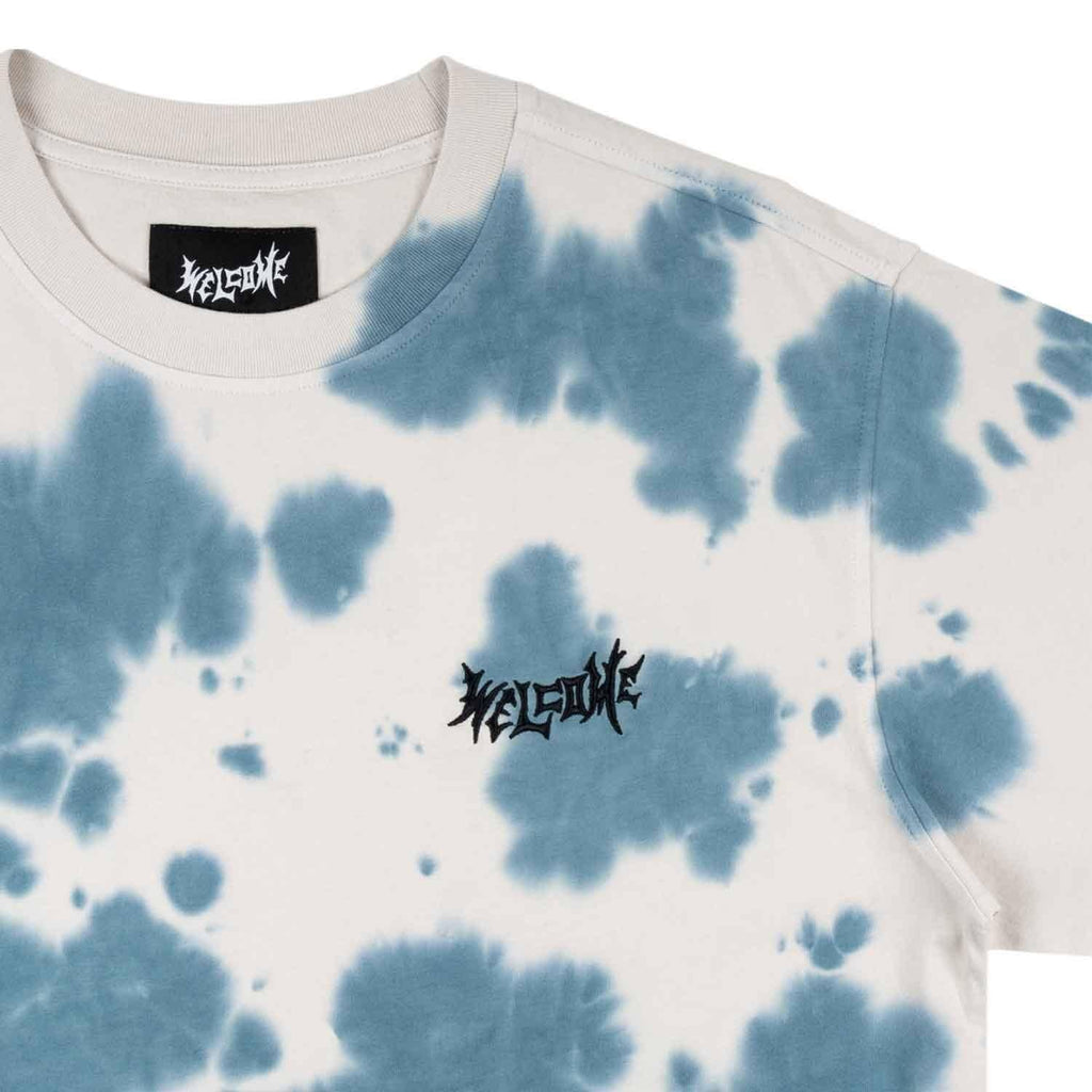 Welcome Inkblot Tie Dye T-Shirt Mist Bone  Welcome   