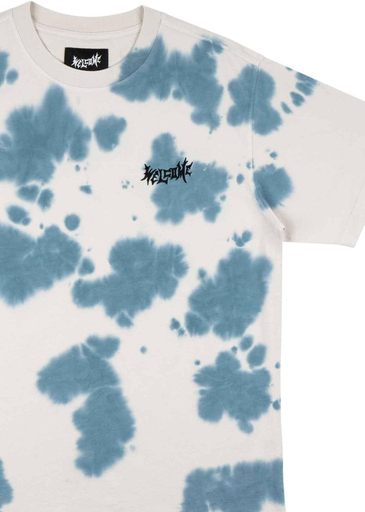 Welcome Inkblot Tie Dye T-Shirt Mist Bone  Welcome   