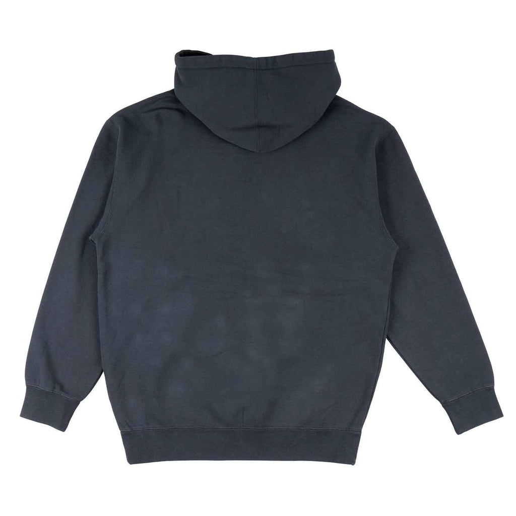 Welcome Scrawl Garment Dyed Hoodie Carbon  Welcome   