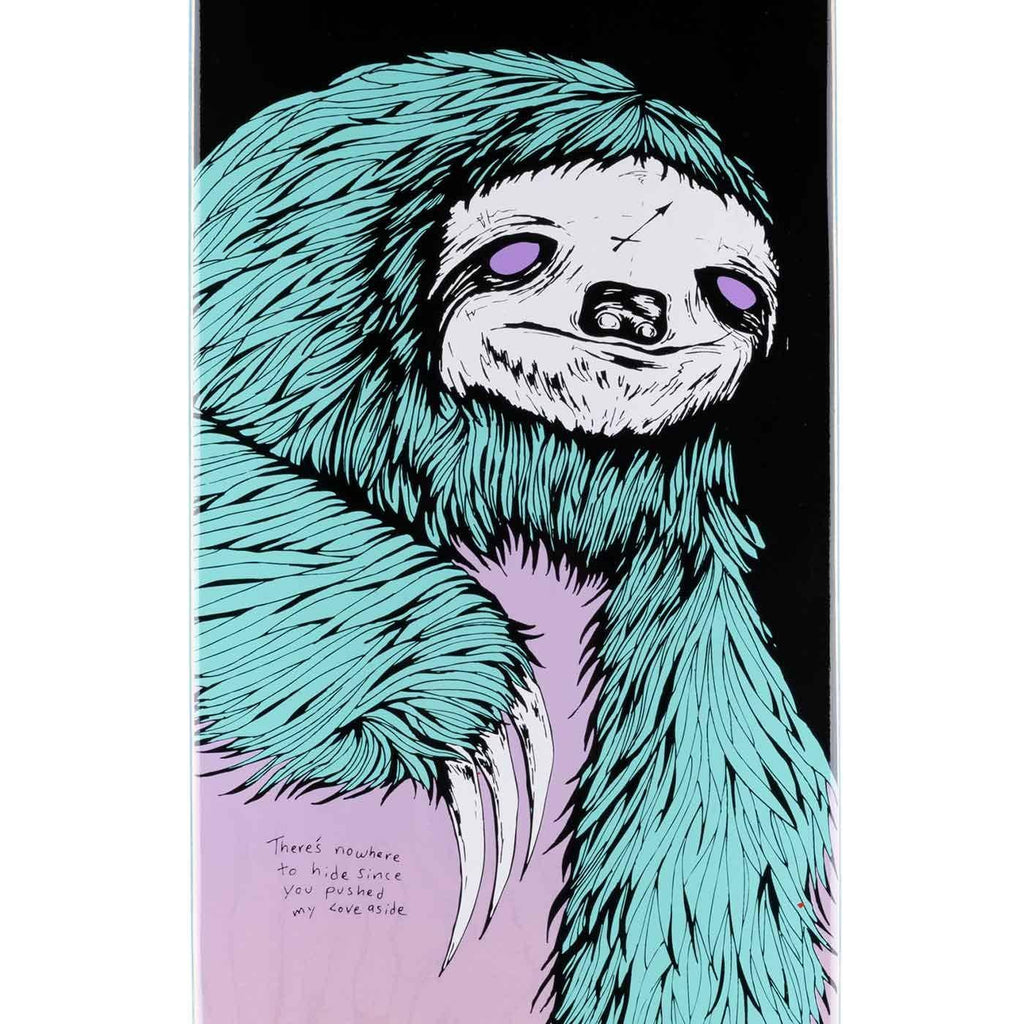 Welcome Sloth On Son Of Planchette 8.38 Deck Black Lavender  Welcome   