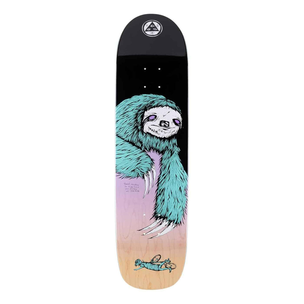 Welcome Sloth On Son Of Planchette 8.38 Deck Black Lavender  Welcome   