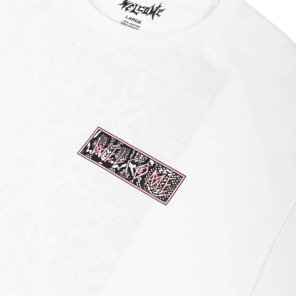 Welcome Symbol Garment Dyed T-Shirt White Snake  Welcome   