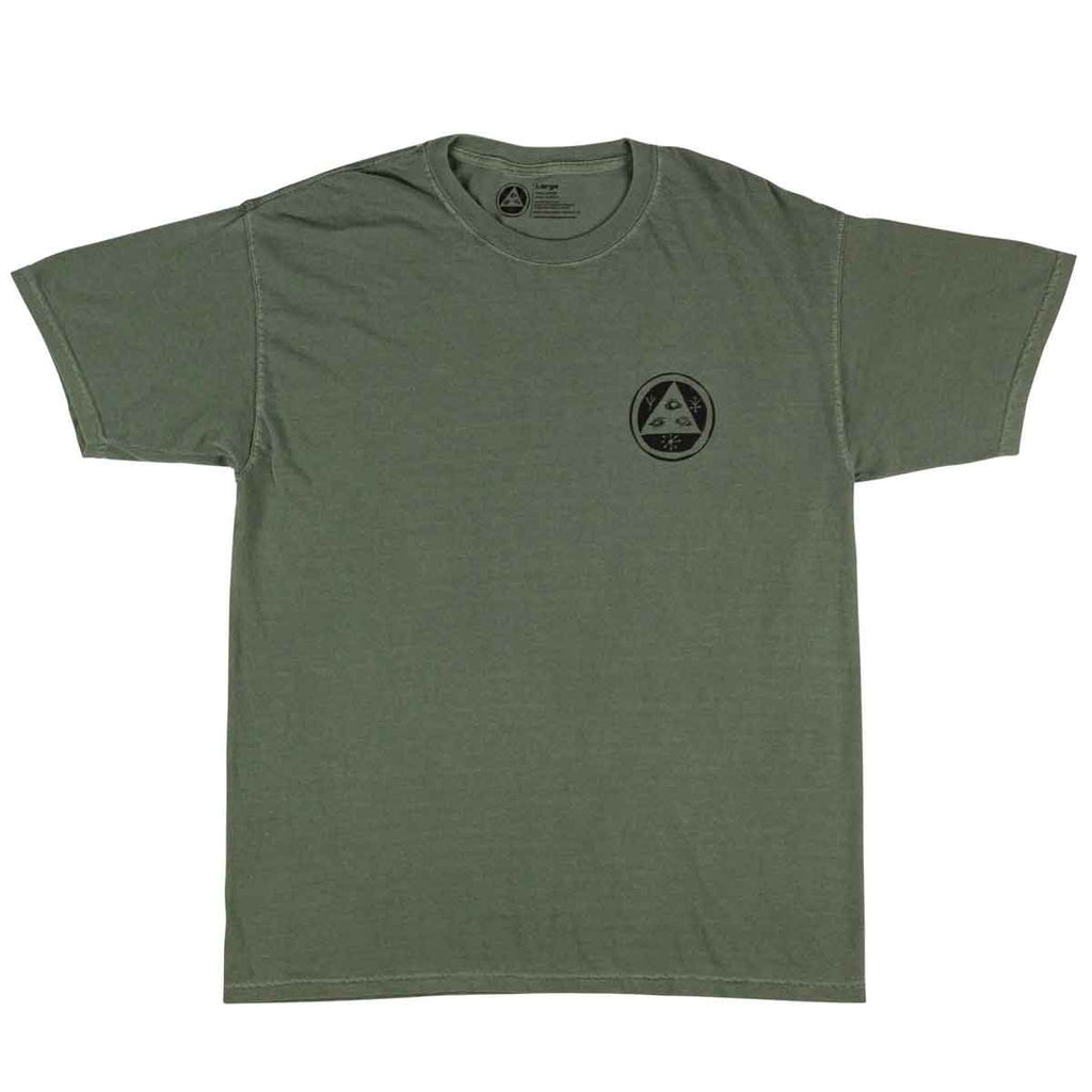 Welcome The Magician Garment Dyed T-Shirt Moss  Welcome   