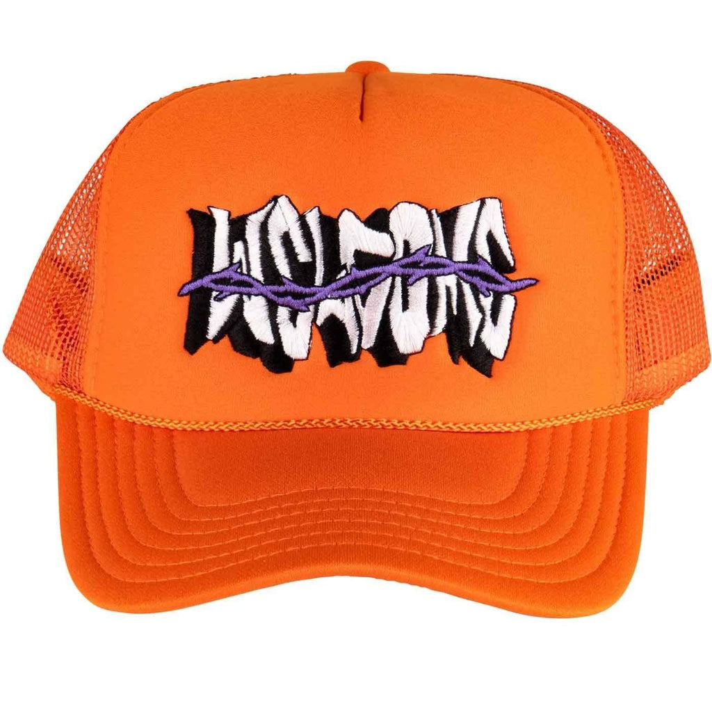 Welcome Thorns Trucker Cap Orange  Welcome   