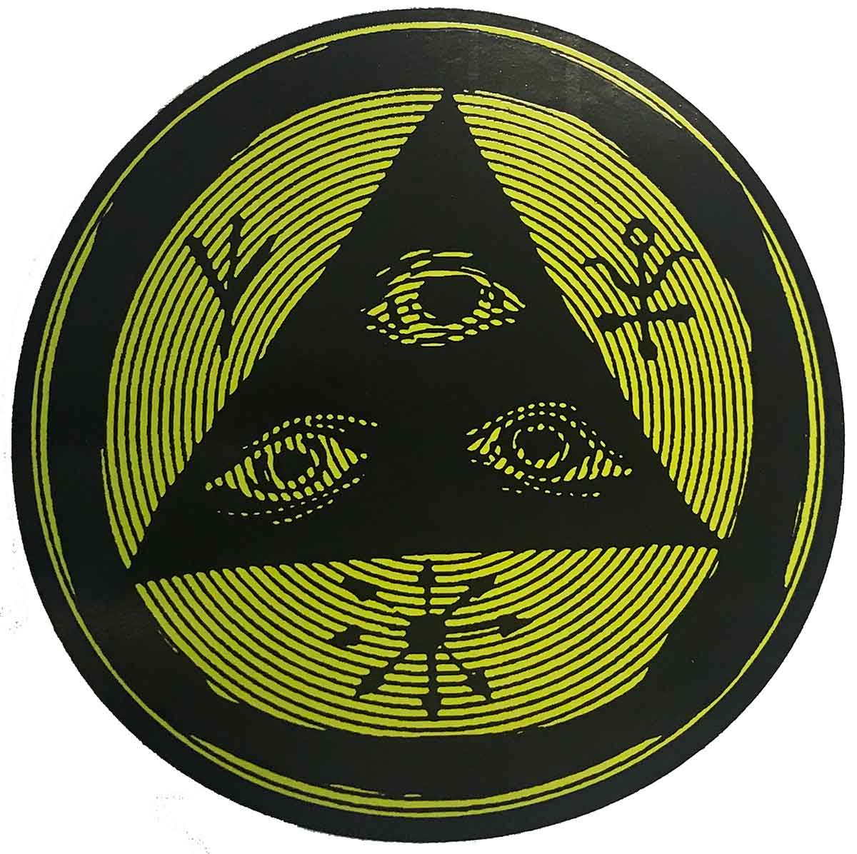 Autocollant Welcome Vertigo Noir Jaune – Freedom Skateshop