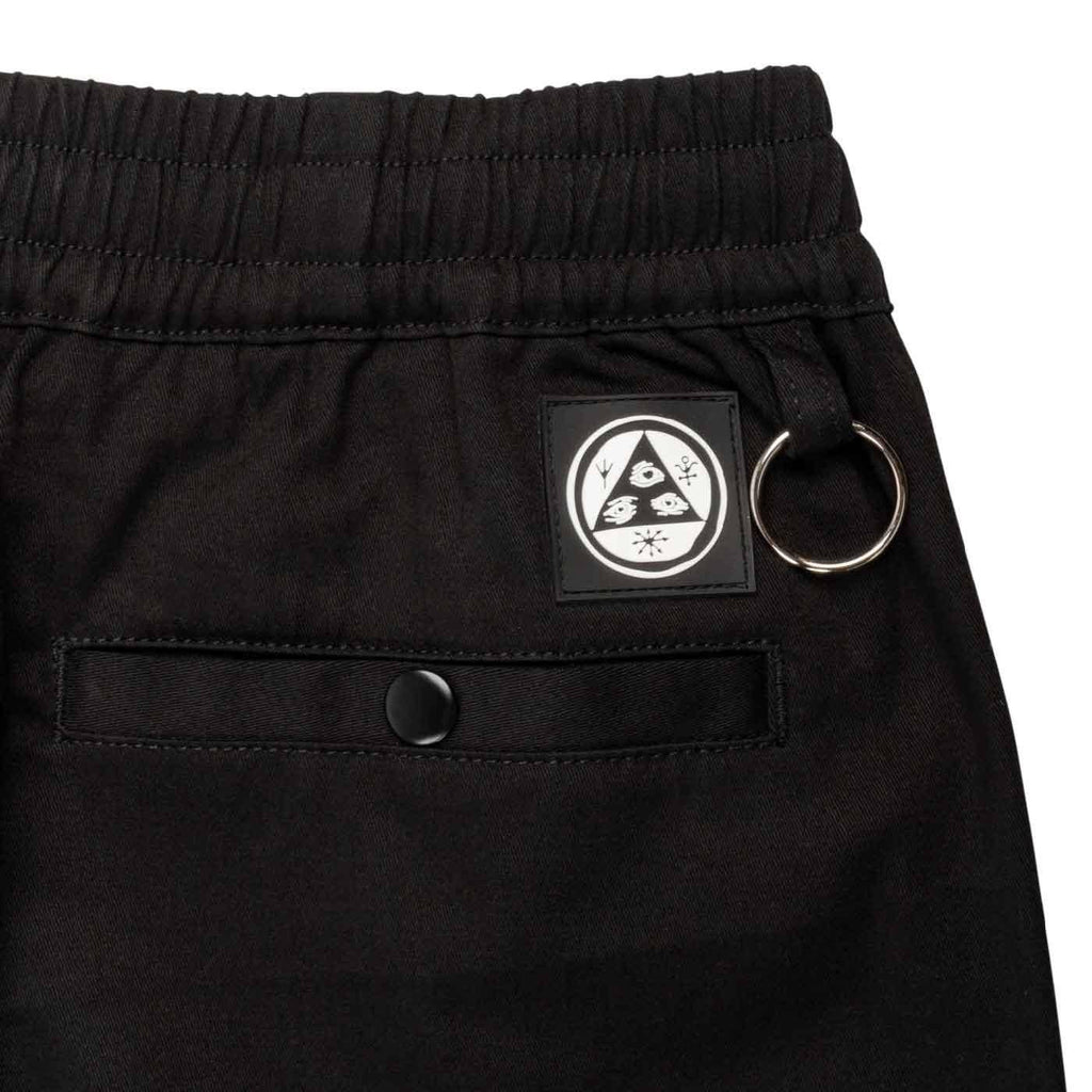 Welcome Volume Patch Elastic Waist Pants Black  Welcome   