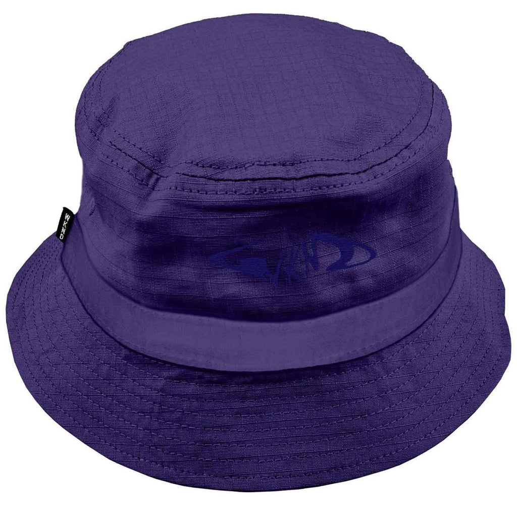 WKND Fishbone Bucket Hat Purple  WKND   
