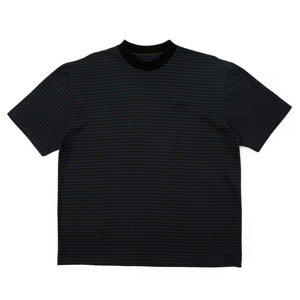 WKND Stripe T-Shirt Black Navy  WKND   